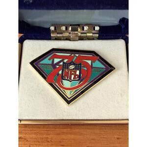 Official NFL 75th Anniversary Lapel Pin 1920–1994 Football Memorabilia